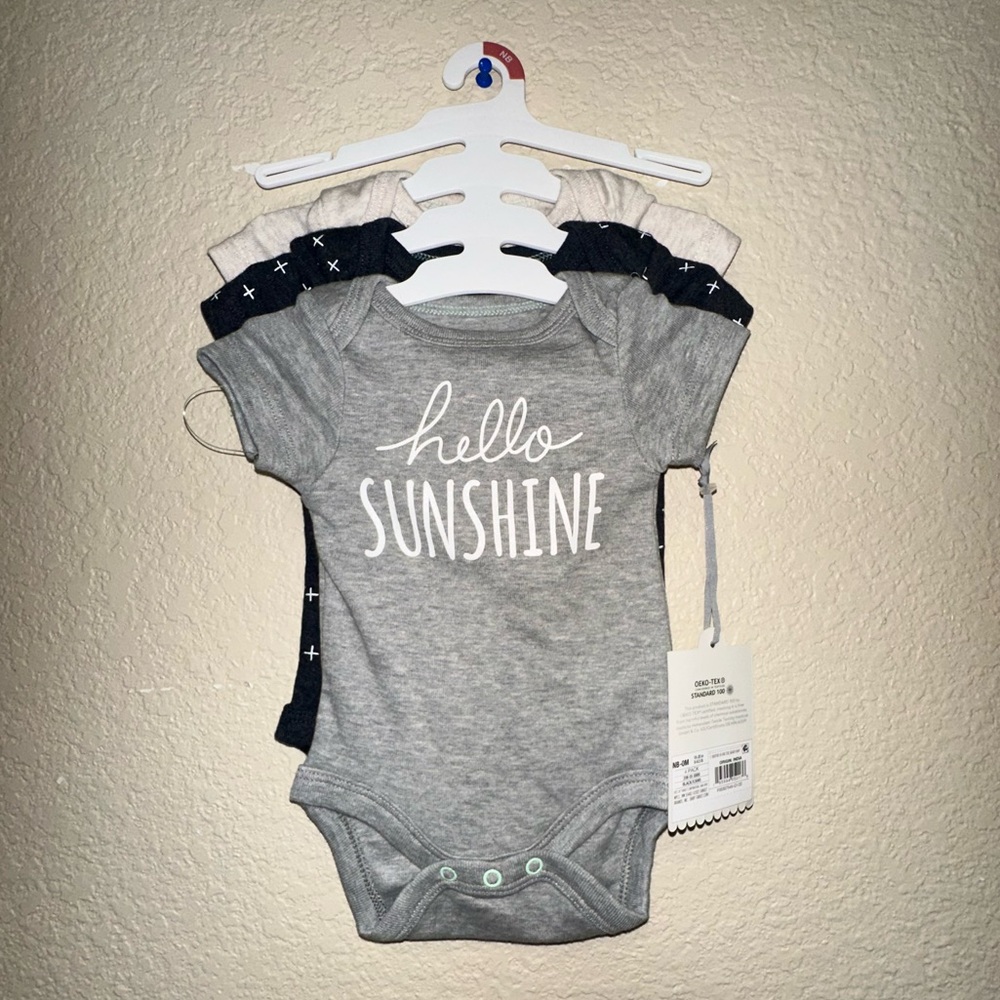 3 Pack NB Onesies